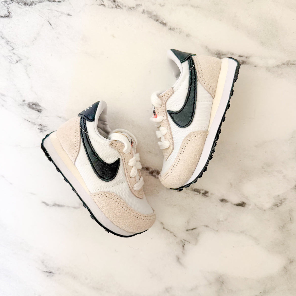 Nike Baby Waffle Trainer 2 in White Sail Black | 3C