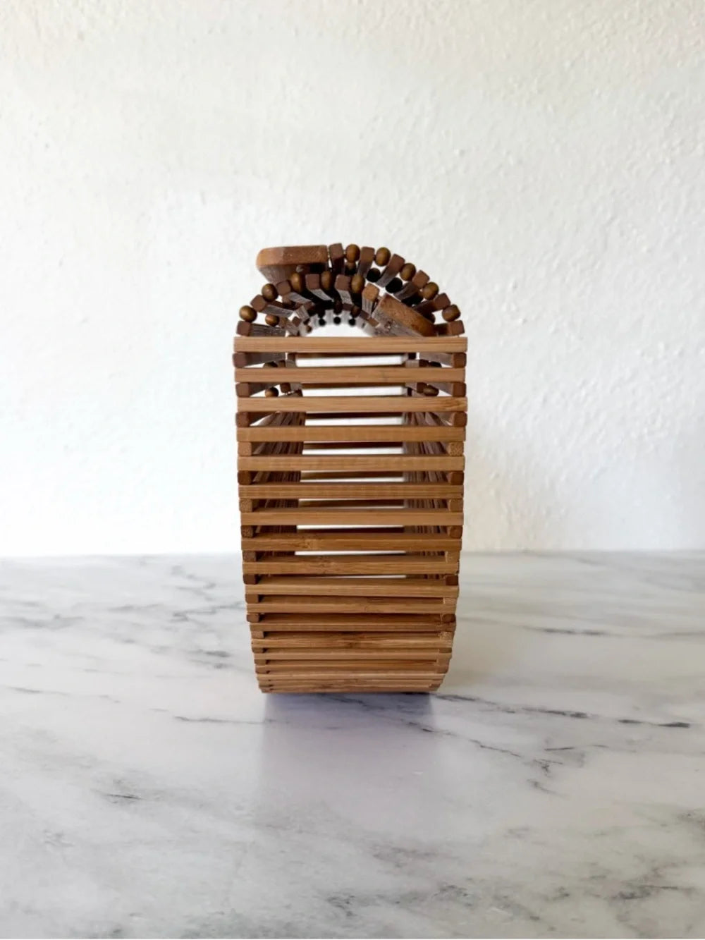 Cult Gaia Natural Bamboo Gaia Ark Clutch | Small