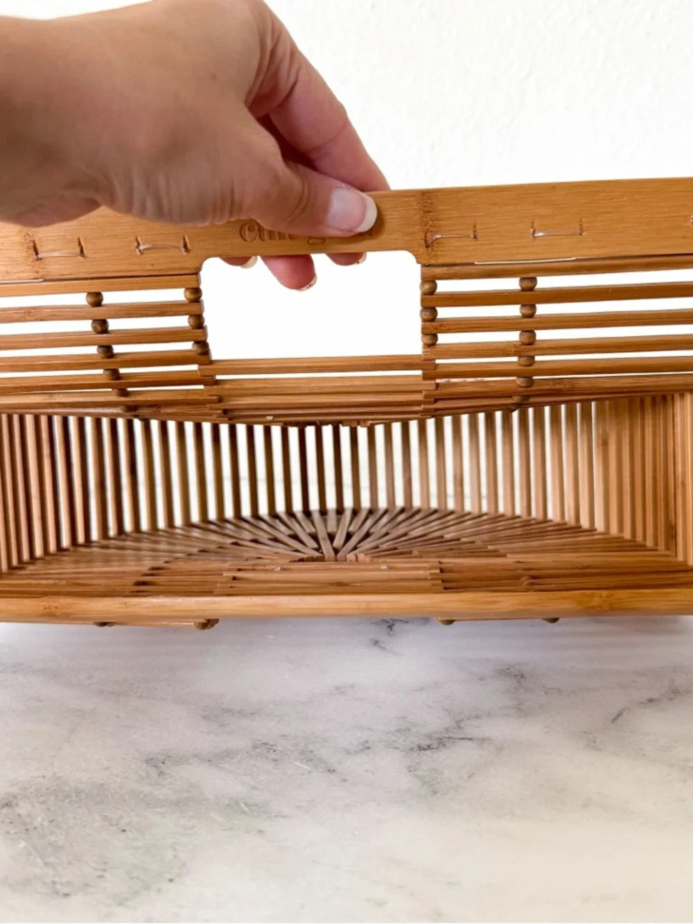 Cult Gaia Natural Bamboo Gaia Ark Clutch | Small
