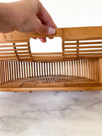 Cult Gaia Natural Bamboo Gaia Ark Clutch | Small